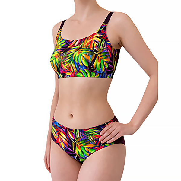 Купальник Ниночка раздельный 017-25 бордовый