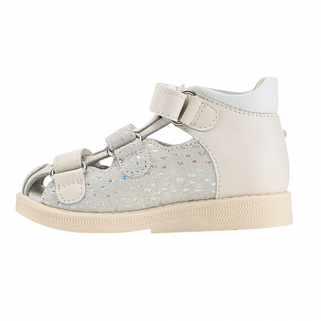 Сандали ортопедические Ортобум для девочек 27323-04 молочный хрусталь. Изображение 4 из 4